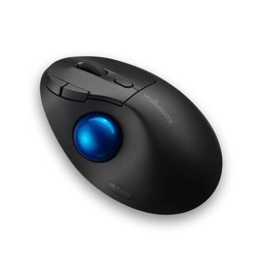 Kensington Pro Fit TB450 Ergonomisk Trackball Mus med 7 Knapper - Trådløs, Svart