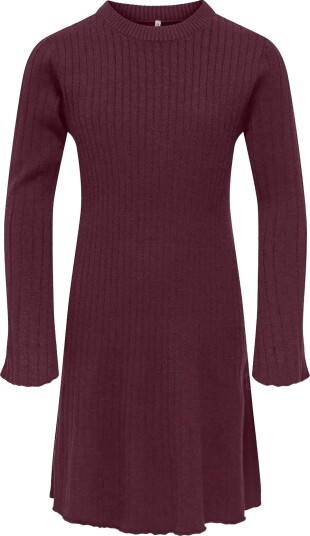 Kids Only Kogmichella Ls O Neck Dress Knt WINETASTING 158 164