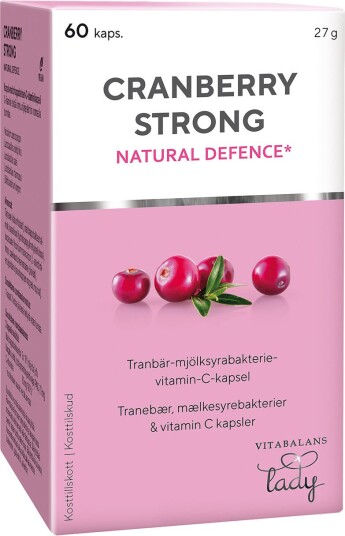 Vitabalans Cranberry Strong - 60 Kapsler Vitabalans Cranberry Strong - 60 Kapsler