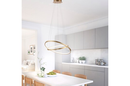 Taklampe Cofradia 50x50 cm Gull