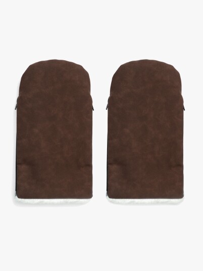 KongWalther Chocolate Brown Faux Suede Østerbro Hansker KongWalther Chocolate Brown Faux Suede Østerbro Hansker