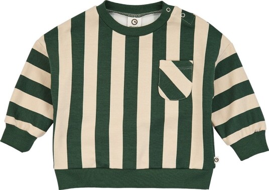 Müsli Collegegenser Stripe Oak/Forest Green Müsli 68 Collegegenser Beige Grønn 62
