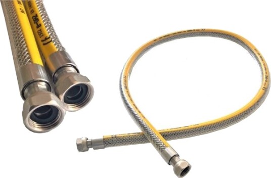 Gassrørledning Med To Dreibare Koblinger G 1/2” E Gaz Type 111 Gw/Gw L=1000 Gassrørledning Med To Dreibare Koblinger G 1/2” E Gaz Type 111 Gw/Gw L=1000