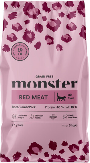 Monster Pet Food Cat Grain Free Red Meat Kattemat 2 kg