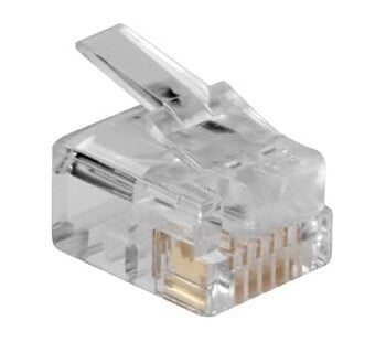 Act Rj12 (6P/6C) Modulaire Connector For Round Cable With Solid Conductors. Connector: Rj-12 (6P/6C) Rj12 Plus 6P6c Solid Round Cab (Td106m)