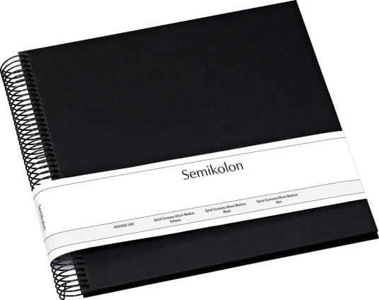 Semikolon Album Spiral Black Black M