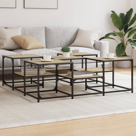 Salongbord Sonoma eik 121x121x40 cm konstruert tre 8721012341203 Salongbord Sonoma eik 121x121x40 cm konstruert tre 8721012341203