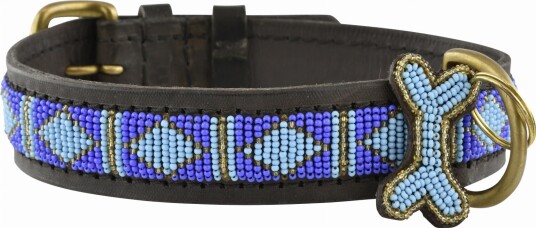 Kampuni Handmade Dog Collar Rafiki - Blue XL