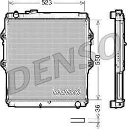 DENSO DRM50037 Radiator motorkjøling