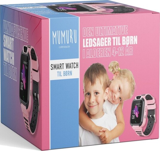 Mumuru Smartklokke For Barn Vanntett Toveis Samtale GPS-sporing 4+ År Rosa