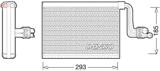 DENSO DEV05002 Fordamper, klimaanlegg DENSO DEV05002 Fordamper, klimaanlegg