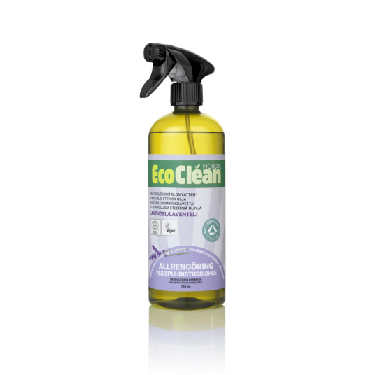 Eco clean universal rengjøring lavendel 750 ml Eco clean universal rengjøring lavendel 750 ml