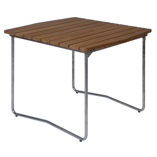 Grythyttan Stålmöbler B31 bord 84 cm Mørkerød / Varmgalvanisert Grythyttan Stålmöbler B31 bord 84 cm Mørkerød / Varmgalvanisert