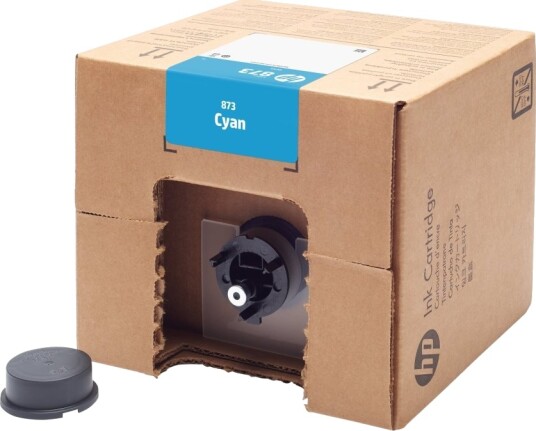 Hp 873 - 3 L - Cyan - Original - Latex - Blekkpatron - For Latex 800, 800 W
