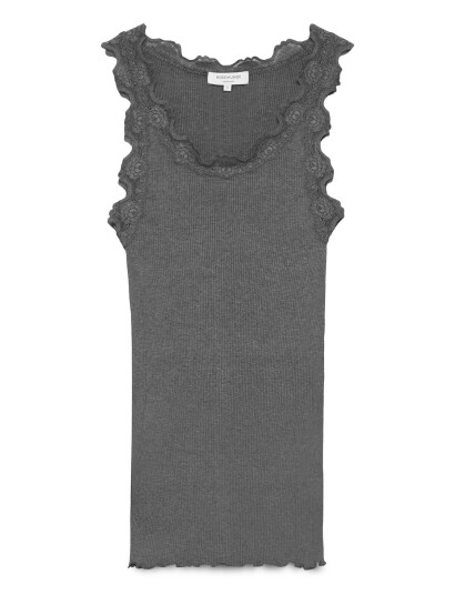 Rosemunde Rwbabette Silk Sl U-Neck Long Lace - Black - L Rosemunde Rwbabette Silk Sl U-Neck Long Lace - Black - L