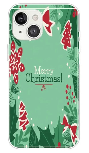 INCOVER iPhone 15 Fleksibelt Plast Jul Deksel - Merry Christmas - Juleelementer INCOVER iPhone 15 Fleksibelt Plast Jul Deksel - Merry Christmas - Juleelementer