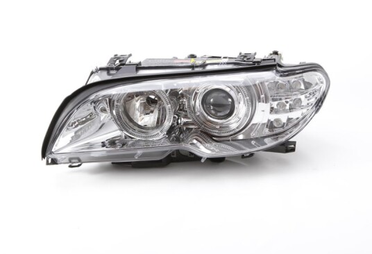Depo Frontlykter E 46 2D Angel Eyes Chrome 03 LED blink  Lagersalg!! D44 1105PMNDEM1