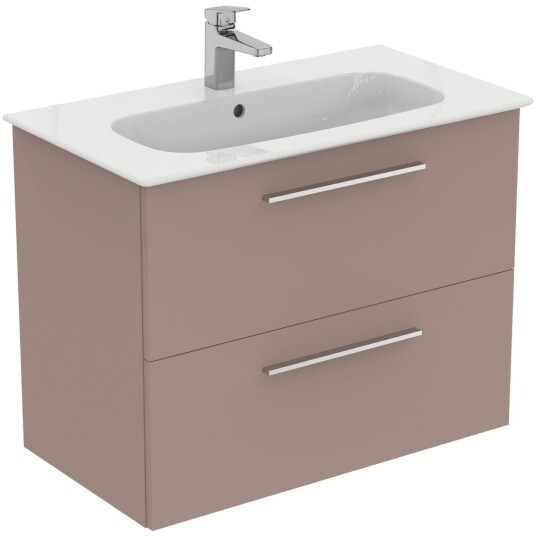 IDEAL STANDARD I.LIFE A BADEROMSMØBEL 840X460 GREIGE MATT M/KROM HÅNDTAK IDEAL STANDARD I.LIFE A BADEROMSMØBEL 840X460 GREIGE MATT M/KROM HÅNDTAK
