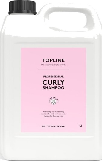 Topline Curly Hundesjampo Professional 5 Liter Topline Curly Hundesjampo Professional 5 Liter