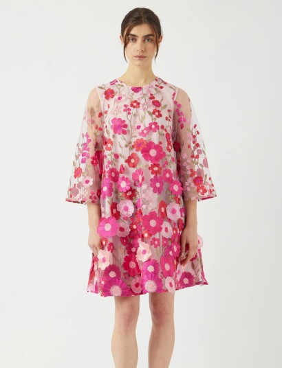 YAS Yasflowering 3/4 Dress   D2D   Multi/patterned   38