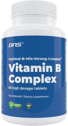 DNS Vitamin B-Complex Høyt Dosert - 60 Tabletter DNS Vitamin B-Complex Høyt Dosert - 60 Tabletter
