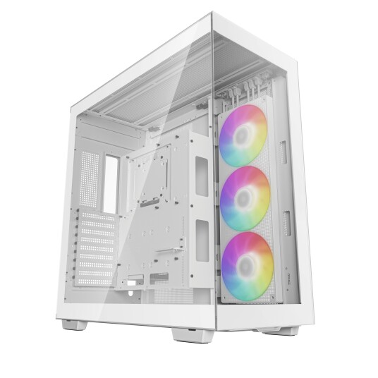 DeepCool CH780 E-ATX Tower Kabinett Hvit med Herdet Glass