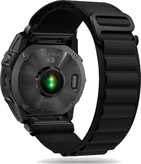 Universal Garmin 26mm Tech-Protect Nylon Pro Rem - Svart Universal Garmin 26mm Tech-Protect Nylon Pro Rem - Svart