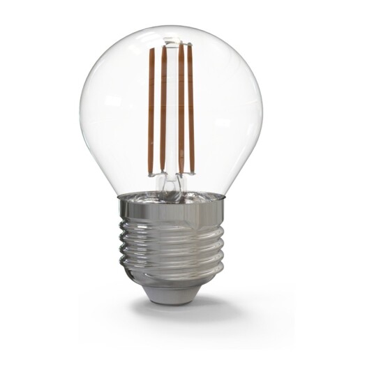 KULZ KLE27G450C E27 5W 450LM LED-PÆRE, KLART GLASS