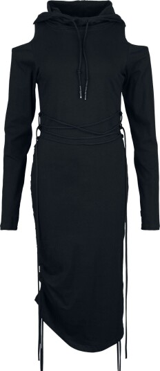 Poizen Industries Goth Lang kjole Jorie Dress XS til 4XL Damer svart Poizen Industries Goth Lang kjole Jorie Dress XS til 4XL Damer svart