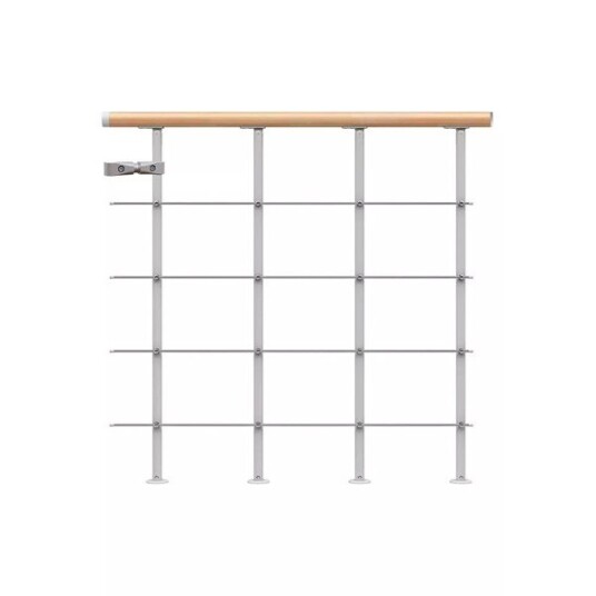 Dolle Gelender Til Repos Boston Bøk Startkit Pearl Grey