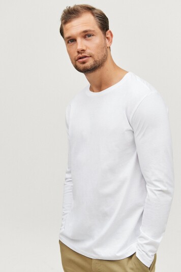 Ellos Collection T shirt Keith L/S Hvit Ellos Collection T shirt Keith L/S Hvit