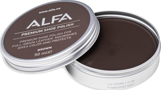 Alfa Shoe Care Polish Brown