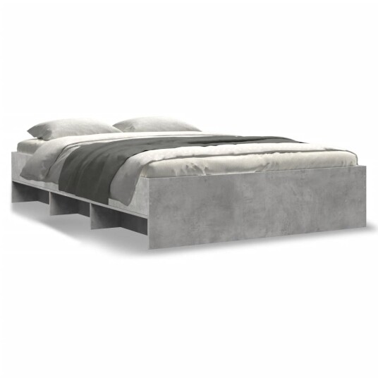  Sengeramme betonggrå 120x200 cm konstruert tre 8721102856679