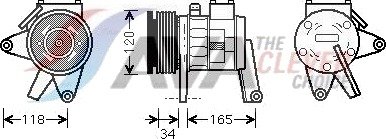 AC-kompressor AVA COOLING SYSTEMS CRAK065