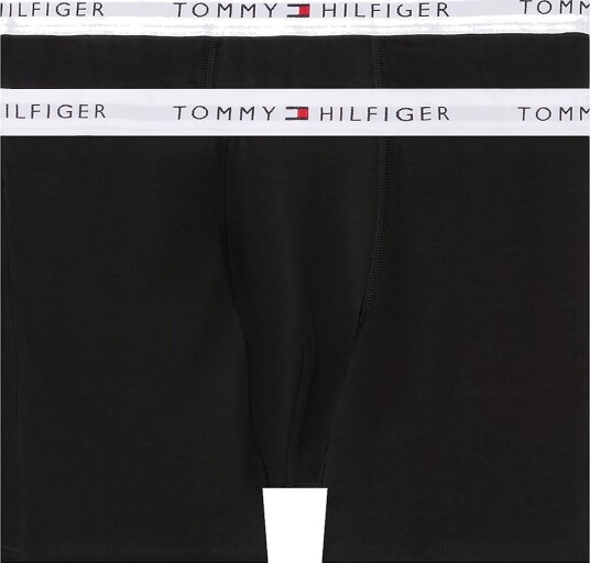 Tommy Hilfiger Boxershorts 2 pack Black/Black Tommy Hilfiger 4 5 år (104 110) Boxershorts Hvit Svart