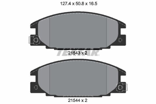 Bremseklosser TEXTAR 2154302 Bremseklosser TEXTAR 2154302