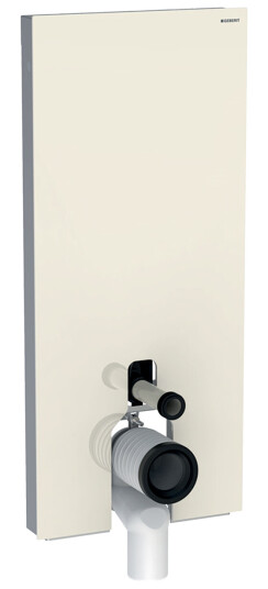 Geberit Monolith Modul, 114 cm Til gulvstående toalett, Sandgrå glass