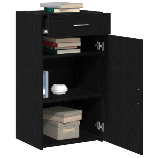Skap Svart Eik 30x42,5x93 cm Konstruert Tre