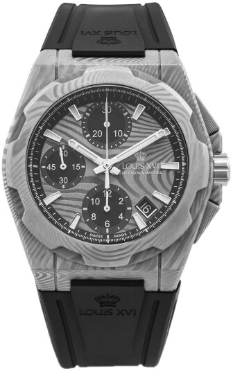 Louis XVI Herreklokke LXVI1201 La Vauguyon Grå/Gummi Ø41 mm
