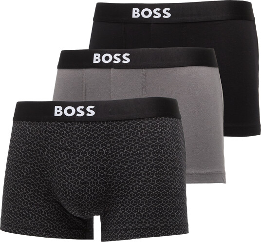 BOSS Boksershorts Trunk 3P Boss One 3 pakning Grå BOSS Boksershorts Trunk 3P Boss One 3 pakning Grå