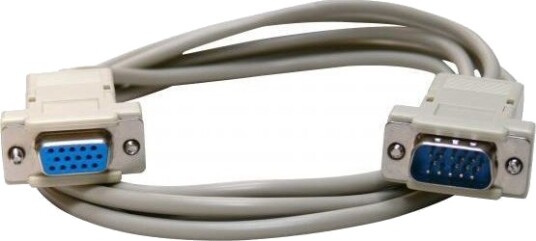 Vga-Kabel (D-Sub) (M) Til Vga (D-Sub) (F) Skjøteledning, 2 M, Rund, Med Logo, I Uttaksforpakning, Eol Vga-Kabel (D-Sub) (M) Til Vga (D-Sub) (F) Skjøteledning, 2 M, Rund, Med Logo, I Uttaksforpakning, Eol