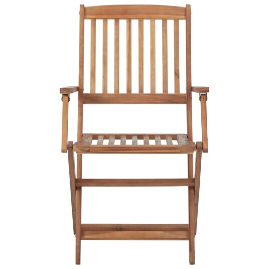 vidaXL Klappstoler 2 stk heltre akasie