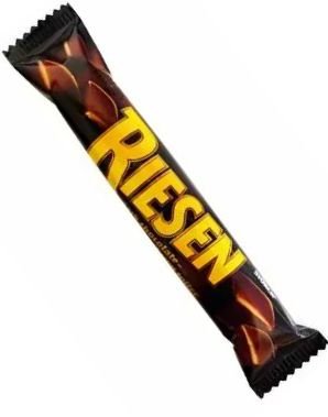Riesen Chocolate Chew Stick Sjokolade toffee Stang Dekket i Mørk Sjokolade 45 gram