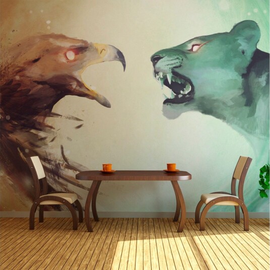 Fototapet Interspecies Clash 350x270 - Artgeist sp. z o. o.