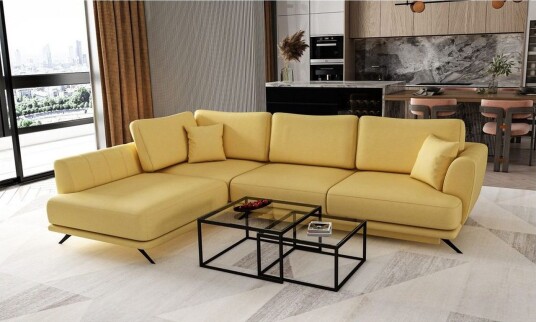 Seksjon Eltap Larde 286x191x90 cm Savoi 45 Gul Venstre