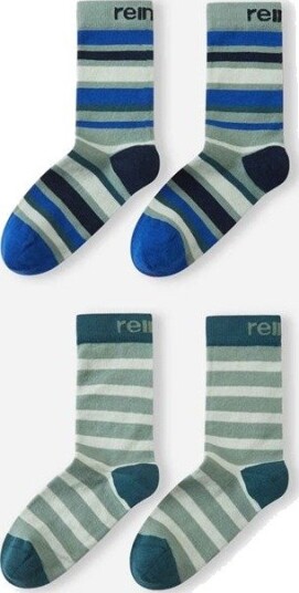 Reima Socks Parit 2 pack Stone Green Reima Socks Parit 2 pack Stone Green