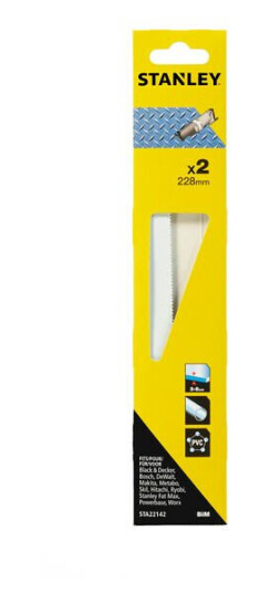 Stanley Bajonettsagblad 228mm Bimetall for Tykt Metall - 2pk