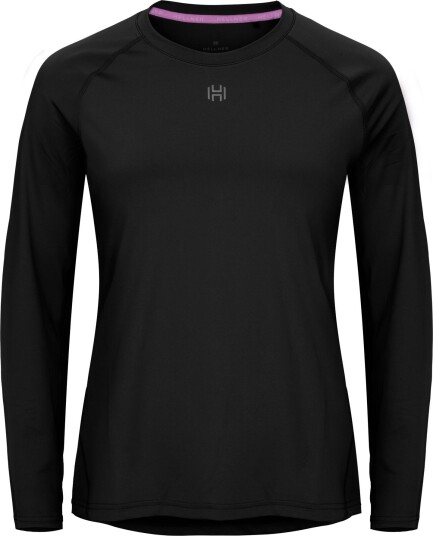 Hellner Women"s Core Running Rn Long Sleeve Tee  Black Beauty XS