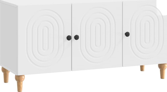 TV skap Høgglans hvit 99 x 34,5 x 50 cm Konstruert tre TV skap Høgglans hvit 99 x 34,5 x 50 cm Konstruert tre
