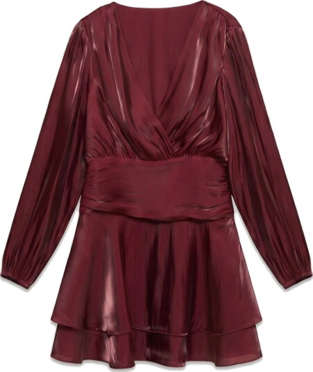 Vero Moda Polly Long Sleeve Short Dress Rød M